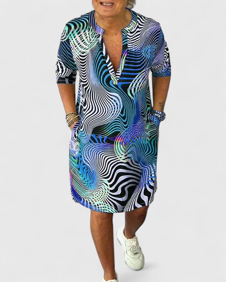 Helinae™ | Tyylikäs V-pääntie Mekko