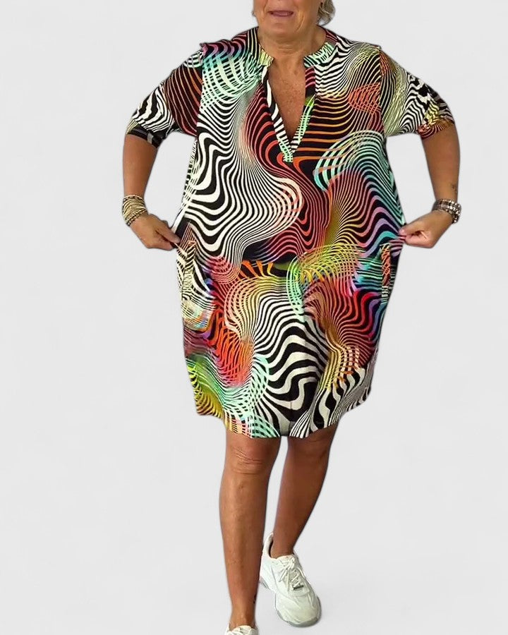 Helinae™ | Tyylikäs V-pääntie Mekko