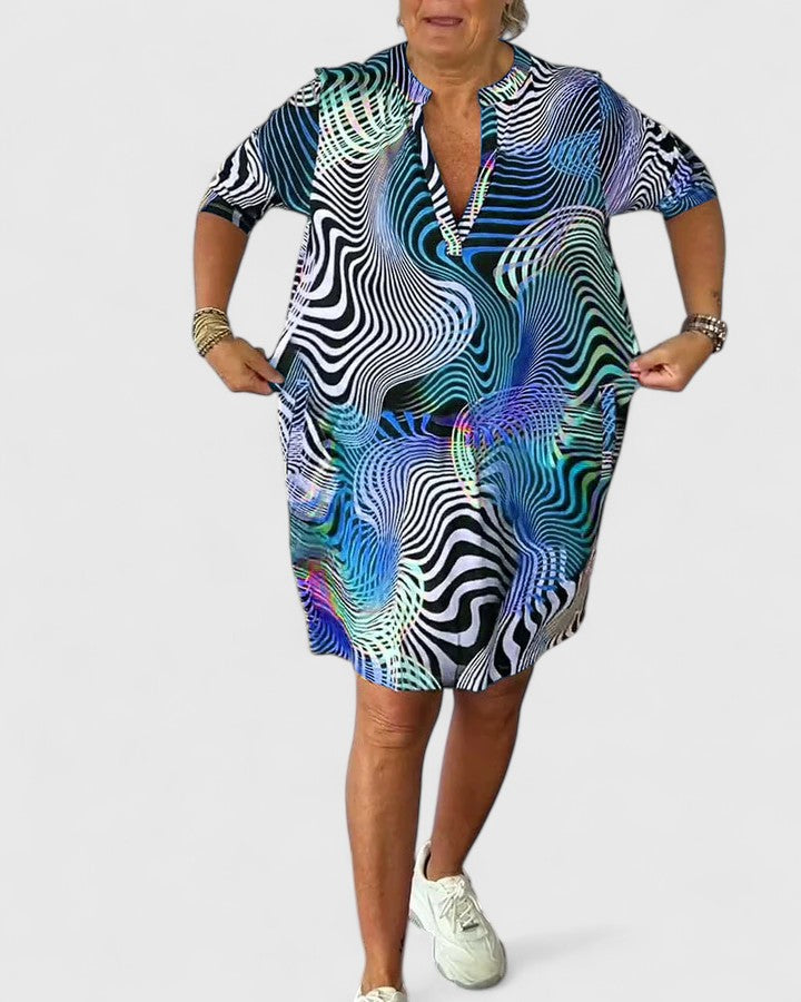 Helinae™ | Tyylikäs V-pääntie Mekko