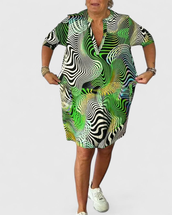 Helinae™ | Tyylikäs V-pääntie Mekko