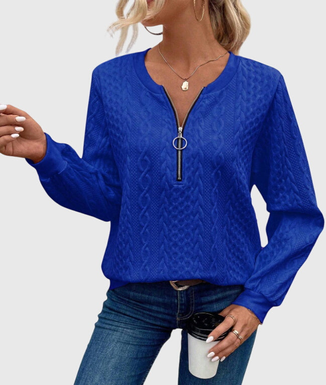 Nora™ | Vetoketjullinen neule