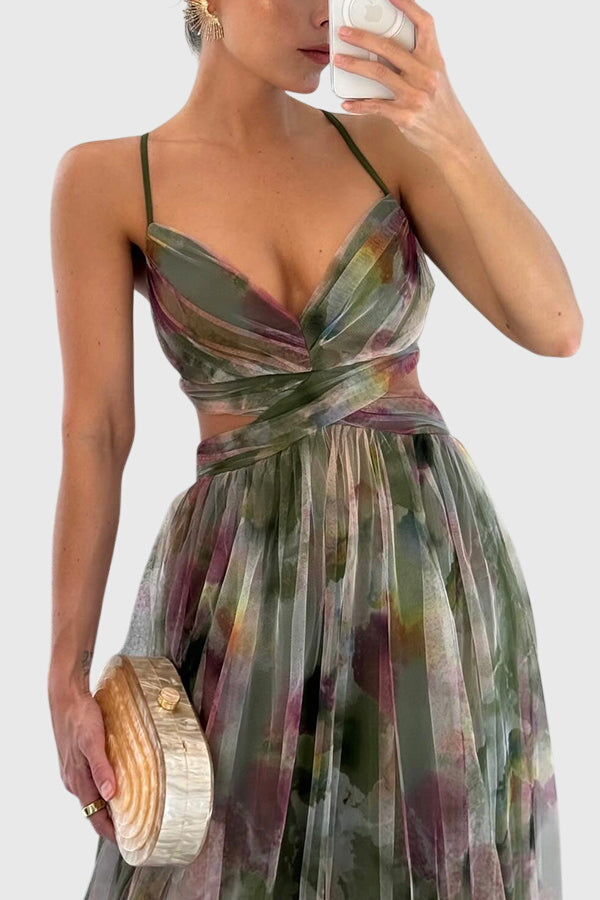 Giselle™ | Kukallinen Maxi Mekko