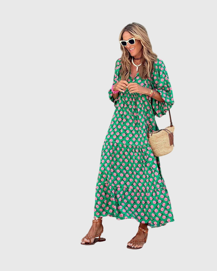 Sarah™ - Boho Maxi Mekko