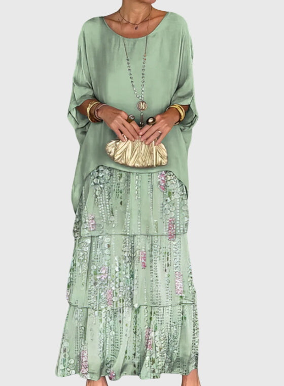 Susan™ | Pitkä ja Valoisa Elegantti Mekko