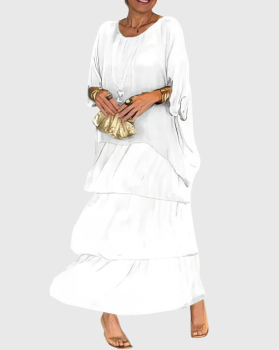 Susan™ | Pitkä ja Valoisa Elegantti Mekko