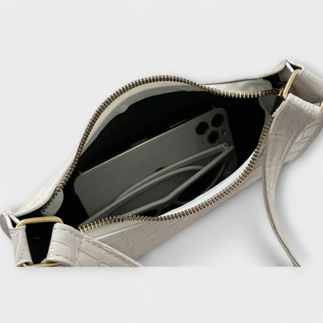 Olivia - Kiiltävä Nahkalaukku