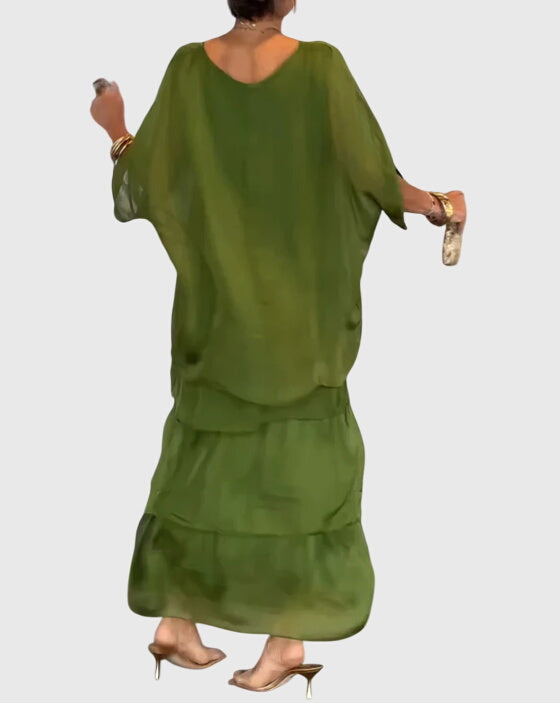 Susan™ | Pitkä ja Valoisa Elegantti Mekko