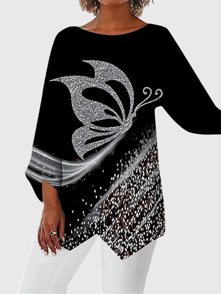 Alayah™ | Elegantti Pyöreä Kaula-aukko Paita