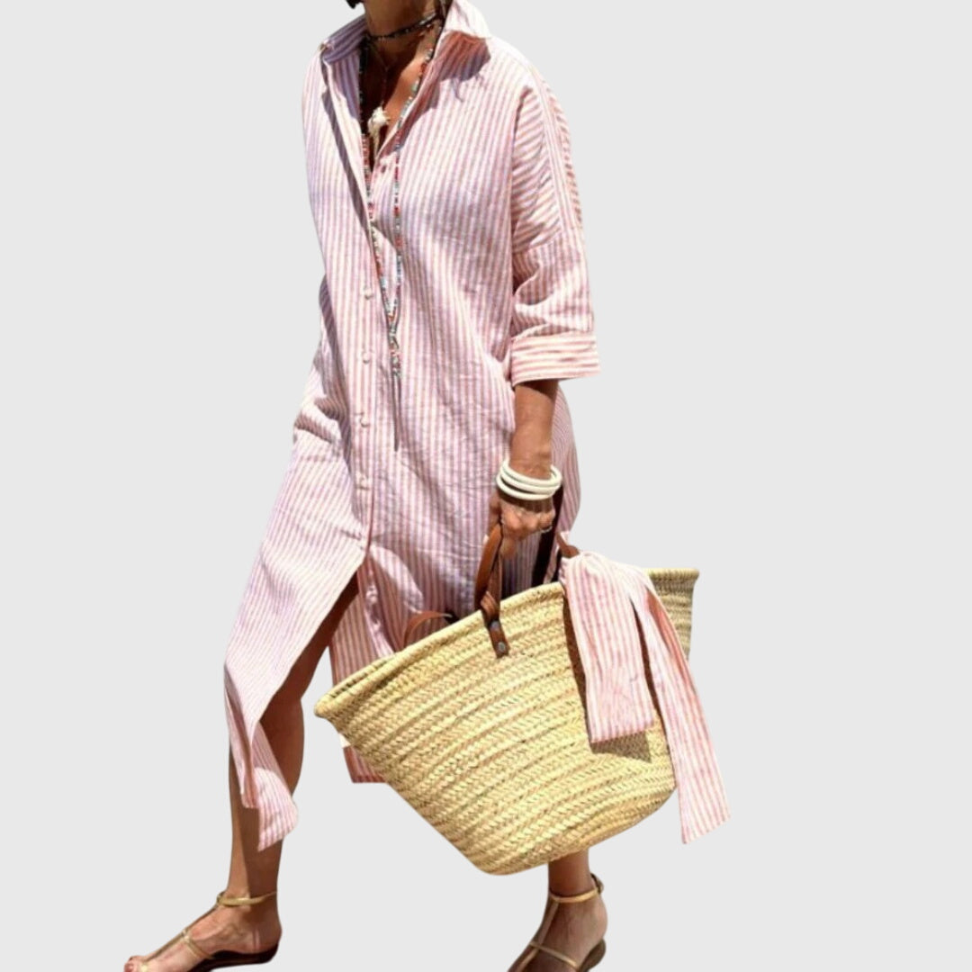 Ellen™ | Klassinen Raidallinen Mekko