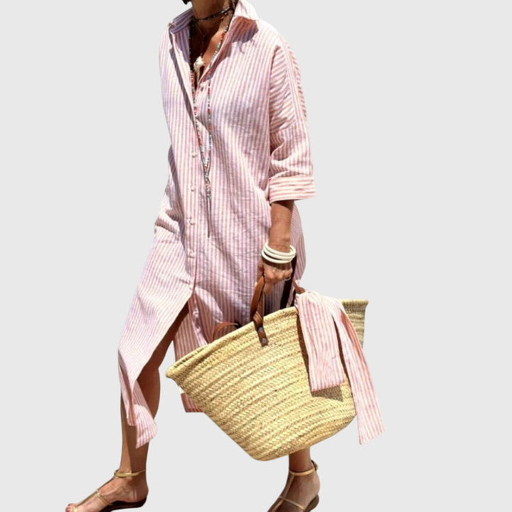 Ellen™ | Klassinen Raidallinen Mekko