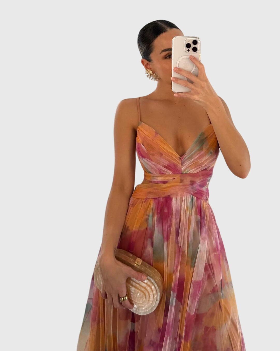 Giselle™ | Kukallinen Maxi Mekko