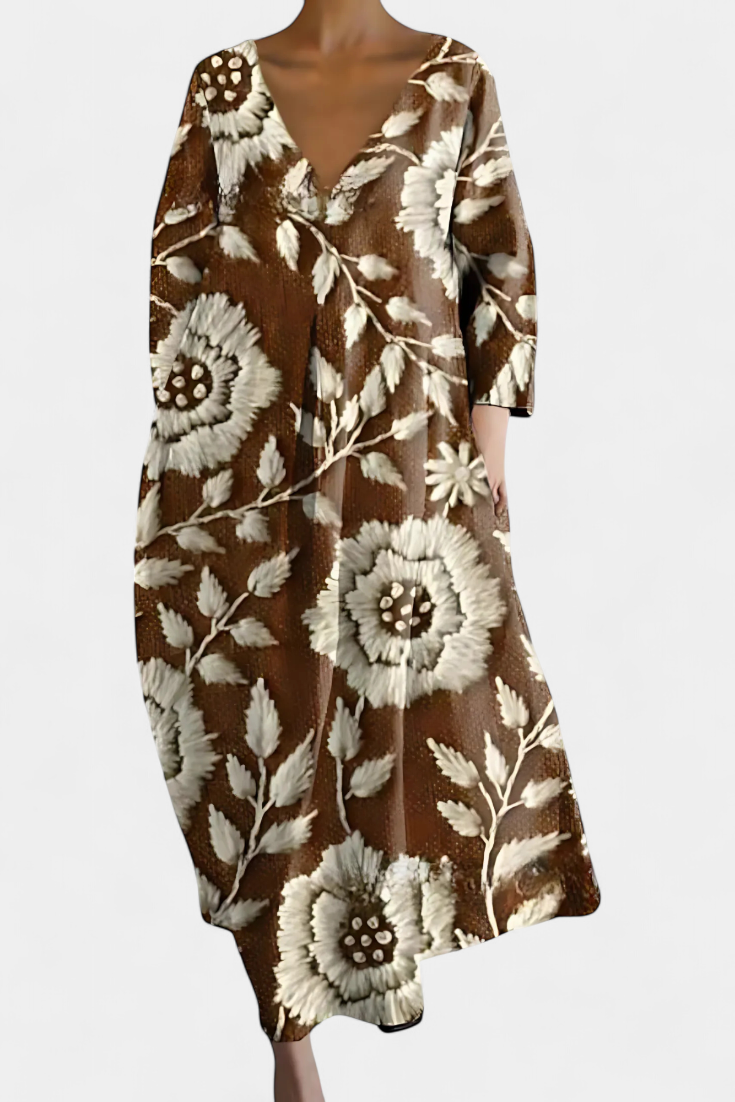 Isalinde | Mukava V-pääntie Mekko