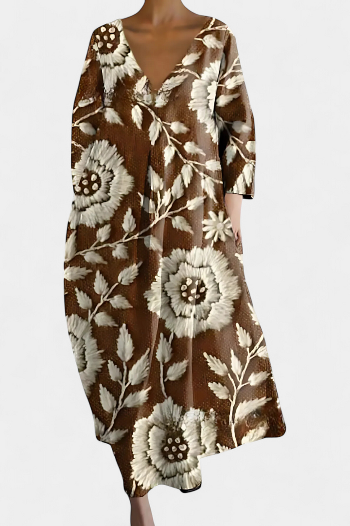 Isalinde | Mukava V-pääntie Mekko