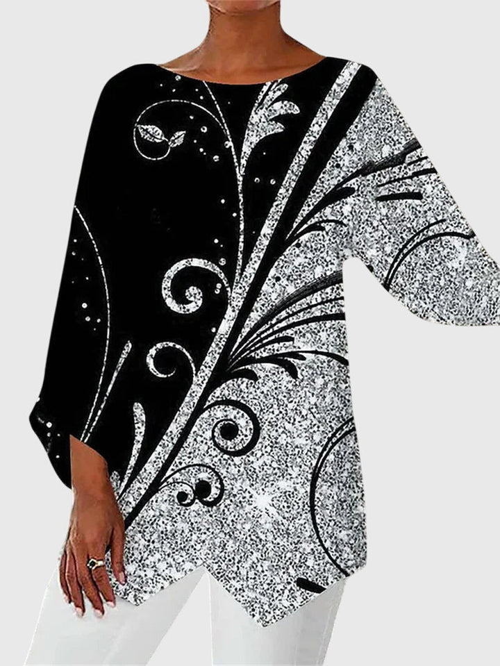 Alayah™ | Elegantti Pyöreä Kaula-aukko Paita