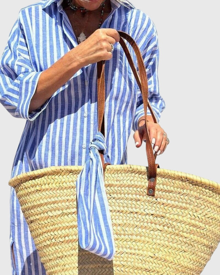 Ellen™ | Klassinen Raidallinen Mekko