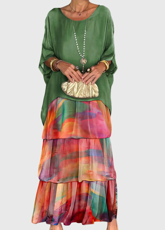 Susan™ | Pitkä ja Valoisa Elegantti Mekko