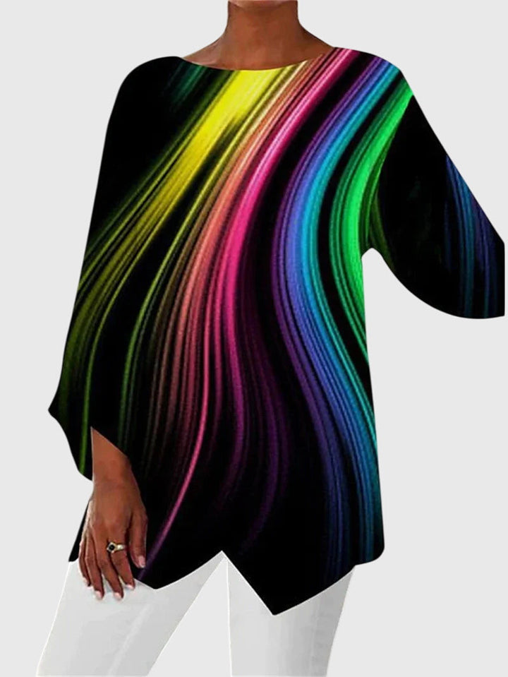 Alayah™ | Elegantti Pyöreä Kaula-aukko Paita