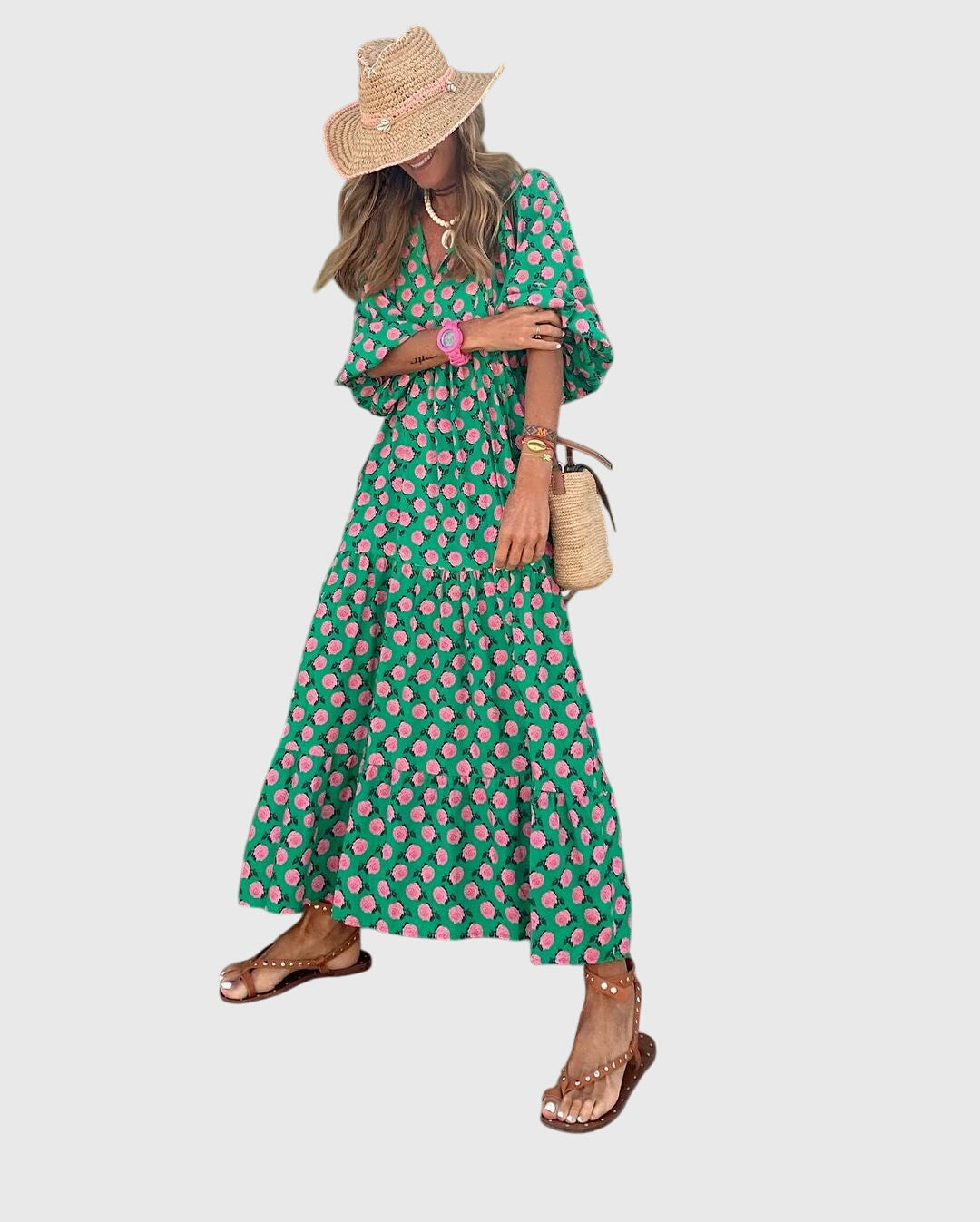 Sarah™ - Boho Maxi Mekko