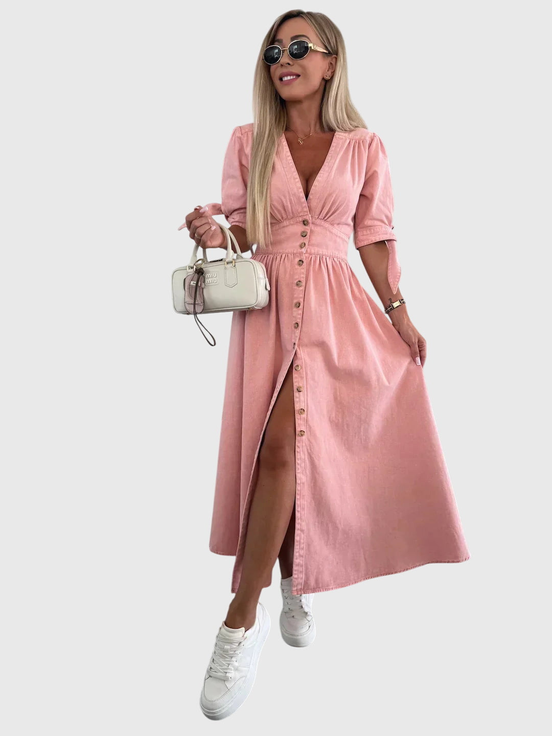 Sophia™ | Tyylikäs Denim-mekko