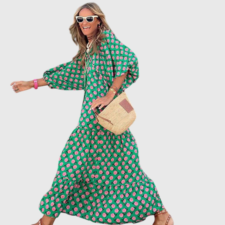 Sarah™ - Boho Maxi Mekko